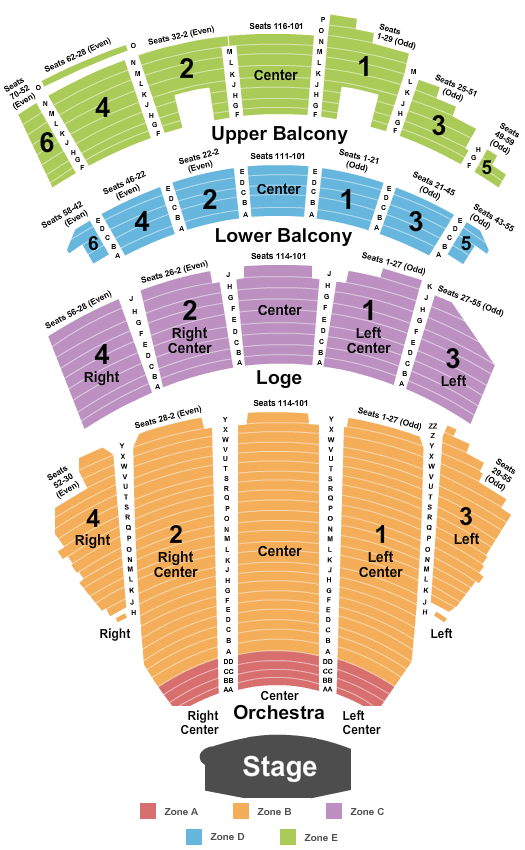 Beacon Theater Nyc Seating Chart